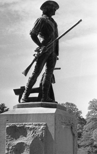 Minuteman Statue, Concord, MA The lens aperture was stopped down to a fairly small aperture here. 